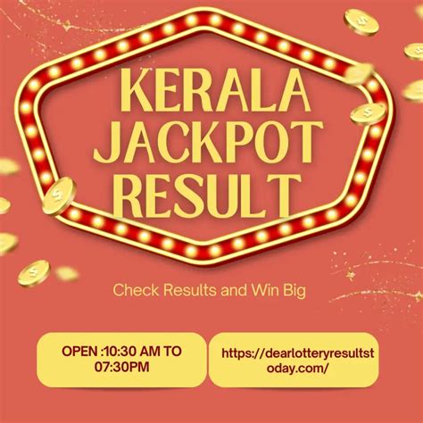 kerala today jackpot result